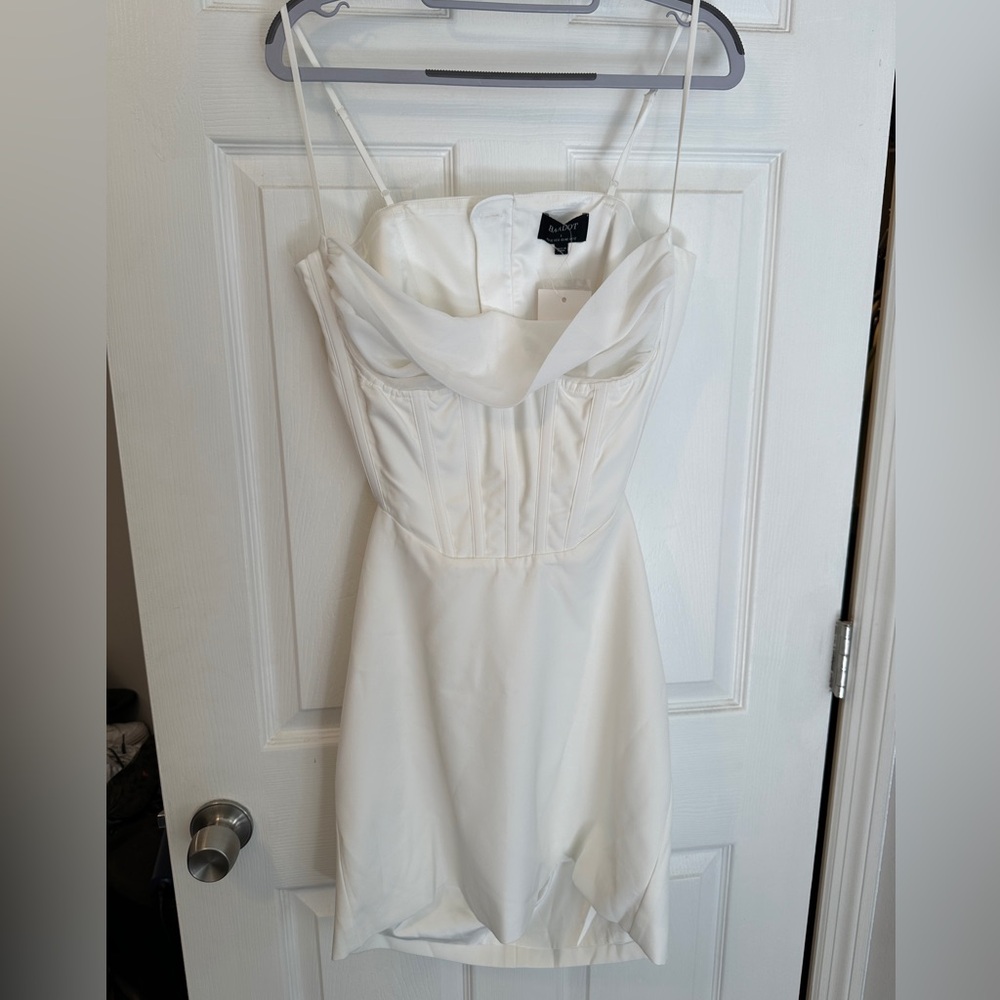 Bardot White Martini Mini Dress